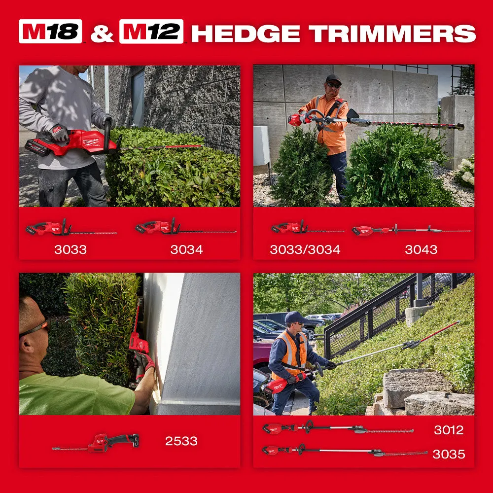 Milwaukee 3034-21 M18 FUEL 18V 30" Cordless Li-Ion Hedge Trimmer Kit