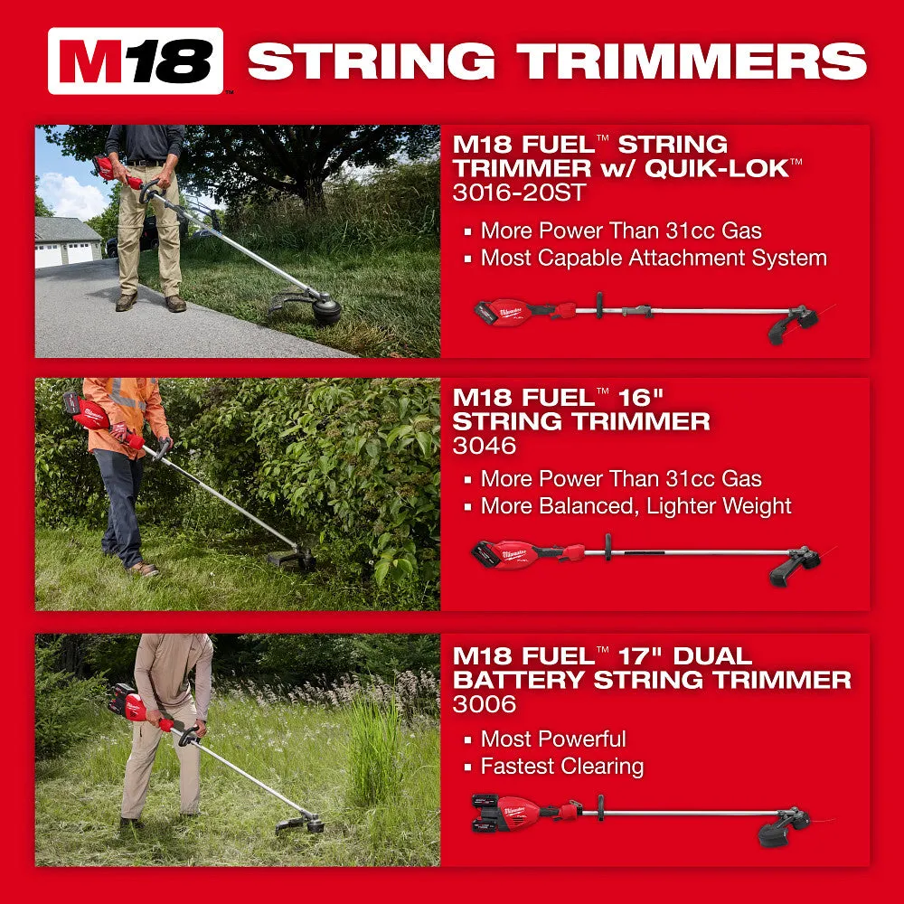Milwaukee 3046-21HD M18 FUEL 18V 16" String Trimmer Kit