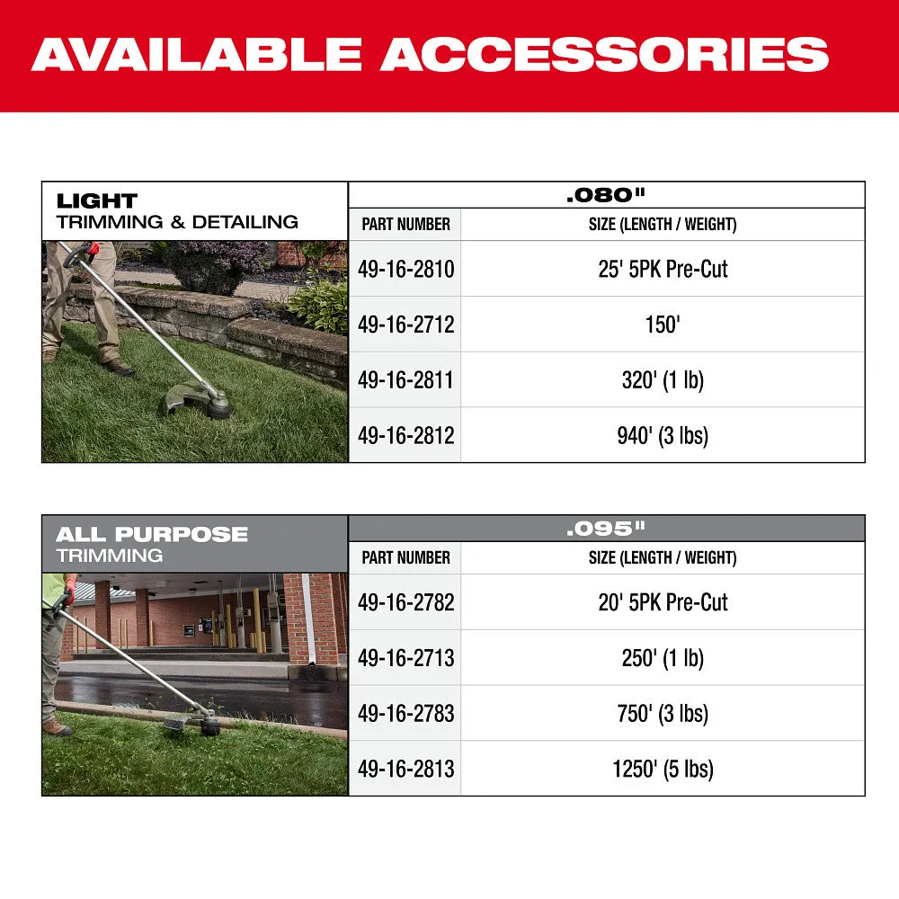Milwaukee 3046-21HD M18 FUEL 18V 16" String Trimmer Kit