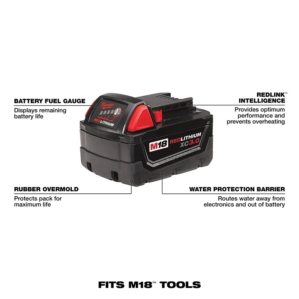 Milwaukee 48-11-1822 M18 18V REDLITHIUM XC High Capacity Battery - 2pk