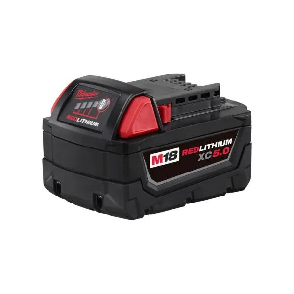 Milwaukee 48-11-1852 M18 REDLITHIUM XC 5.0 Ah Extended Capacity Battery (2 pack)