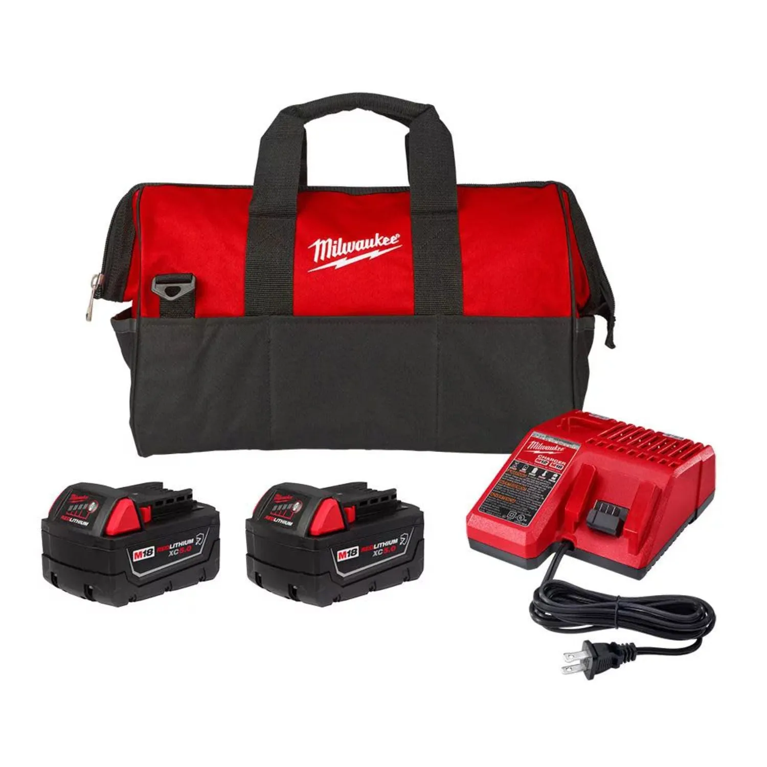 Milwaukee M18 Redlithium Xc5.0 Resistant Battery Starter Kit