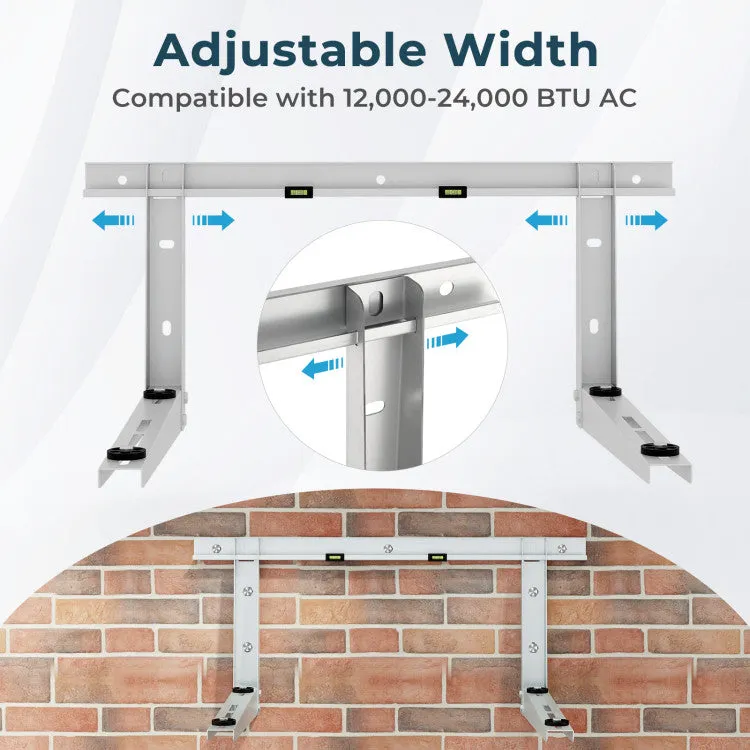 Mini Split Wall Mounting Bracket for 12000-24000 BTU Universal Ductless AC