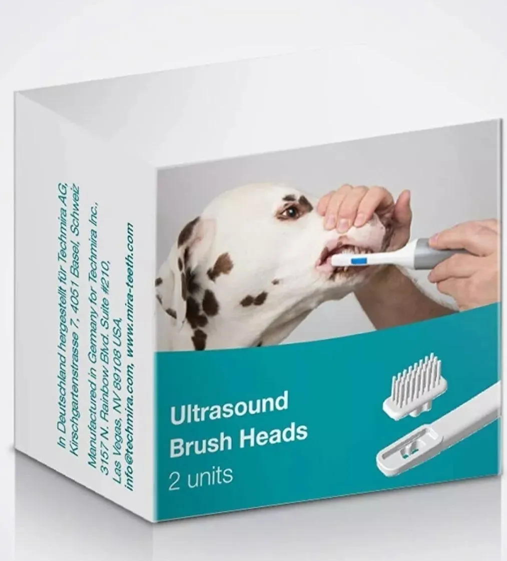Mira Pet Single Brush Head (2 Pack) Original