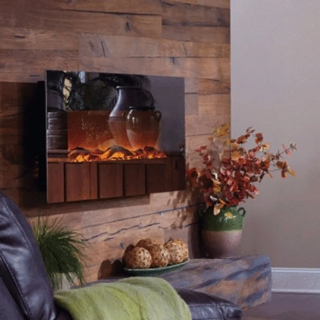 Mirror Onyx 80008 Refurbished 50 Inch Wall Mounted Electric Fireplace