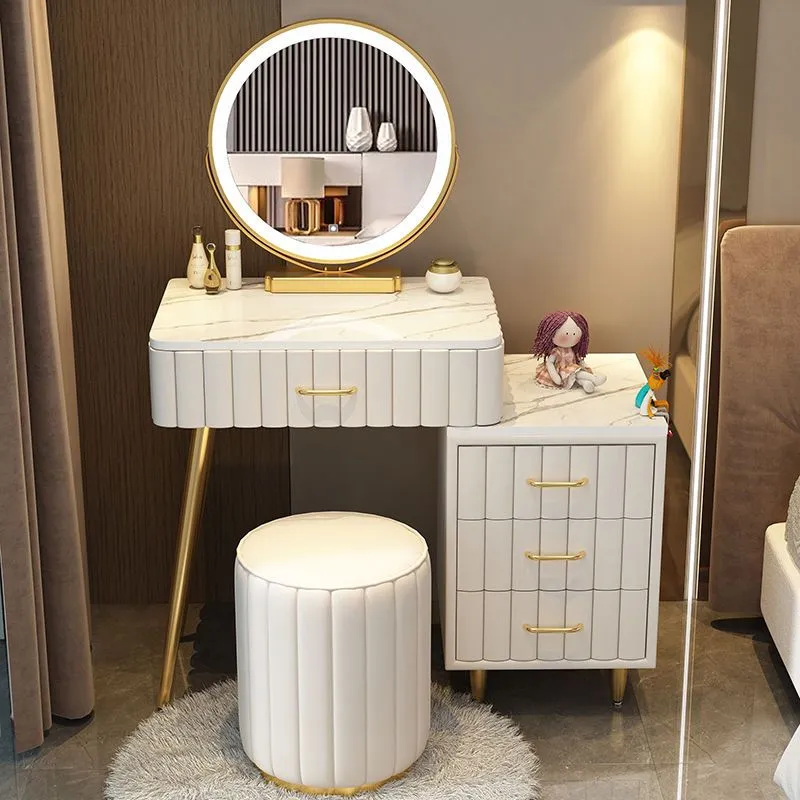 Multi-functional Dressing Table with LED Mirror