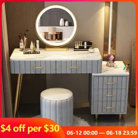 Multi-functional Dressing Table with LED Mirror