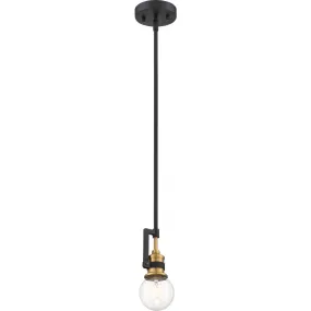 Nuvo Lighting 60-6975 Intention 1 Light Mini Pendant in Warm Brass and Gold