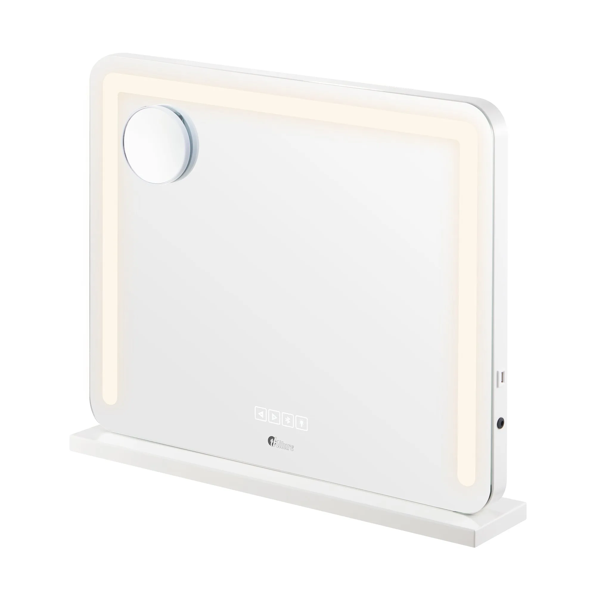 Oikiture Bluetooth Hollywood LED Makeup Mirror 60x52cm Vanity Wall Mirrors