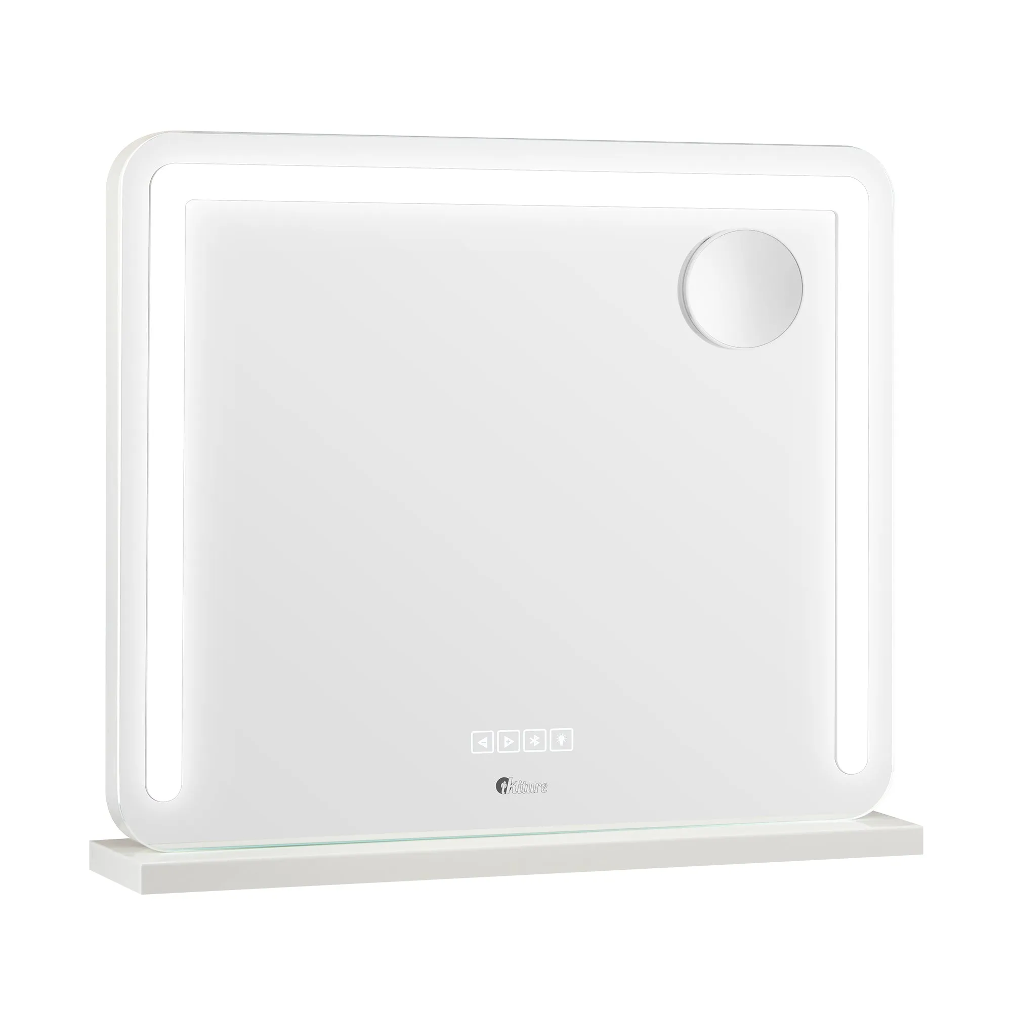 Oikiture Bluetooth Hollywood LED Makeup Mirror 60x52cm Vanity Wall Mirrors