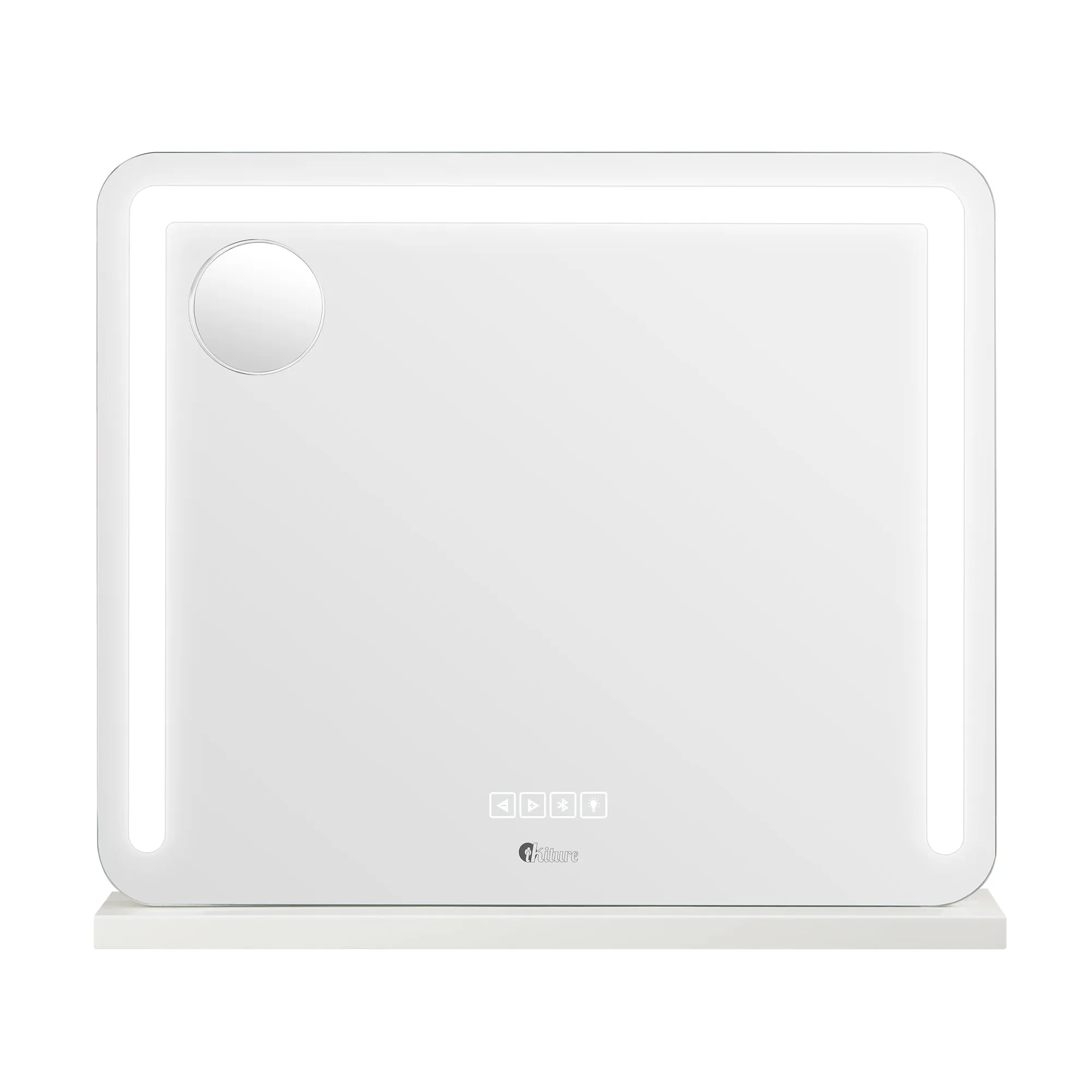 Oikiture Bluetooth Hollywood LED Makeup Mirror 60x52cm Vanity Wall Mirrors