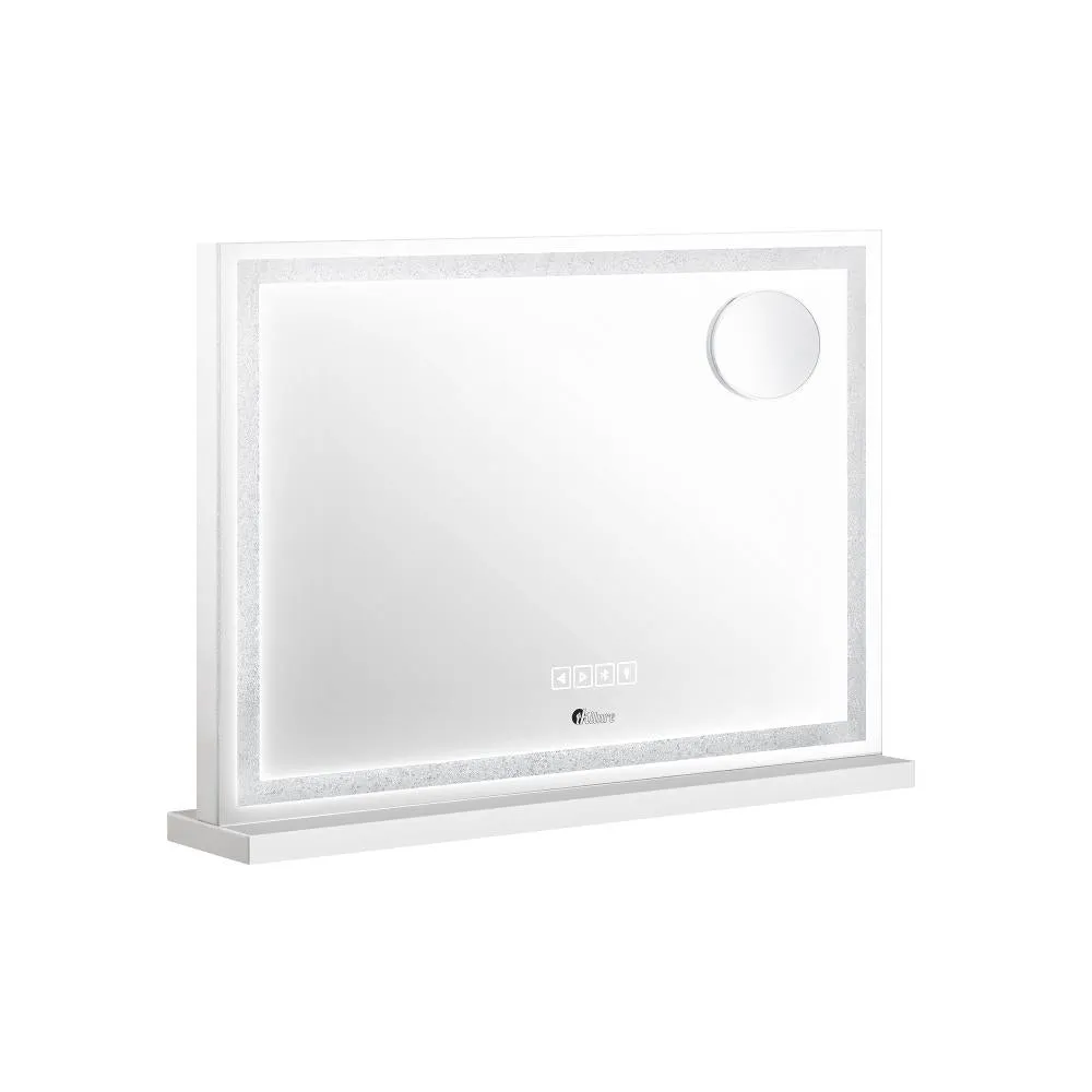 Oikiture Bluetooth Makeup Mirror Crystal LED 58x49cm