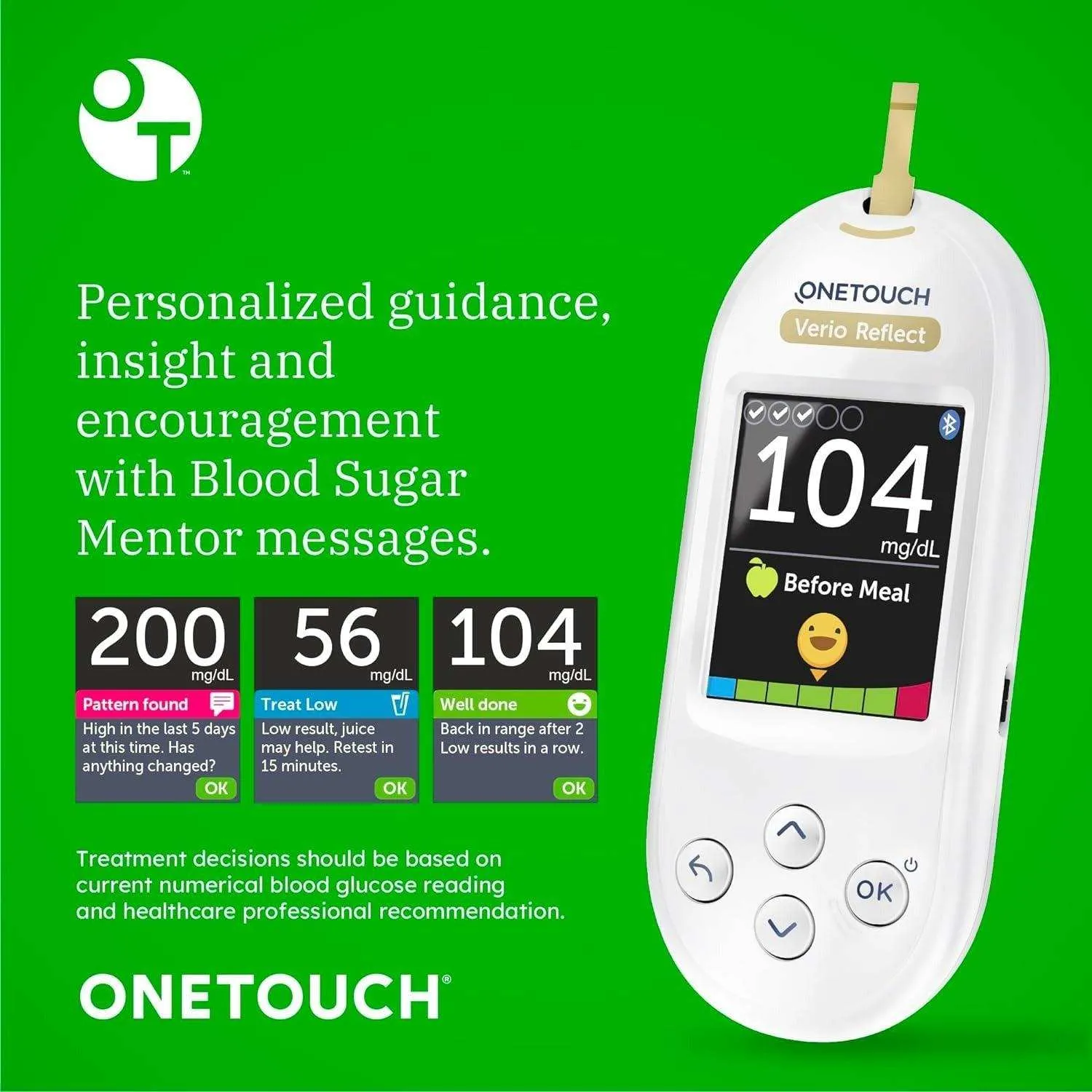 OneTouch Verio Reflect Blood Glucose Meter Value Starter Kit