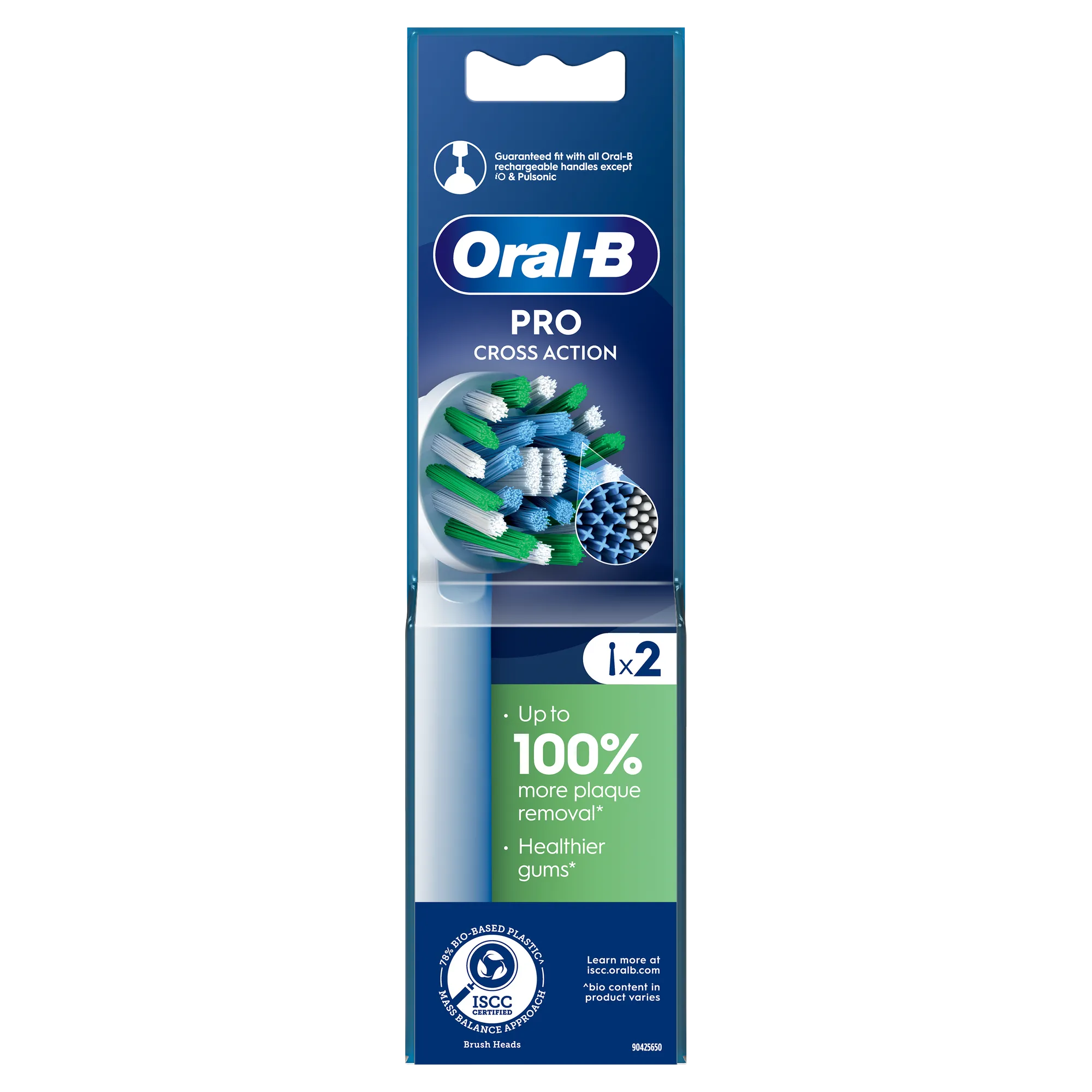 ORAL B CROSS ACTION REFILL HEADS 2 PACK