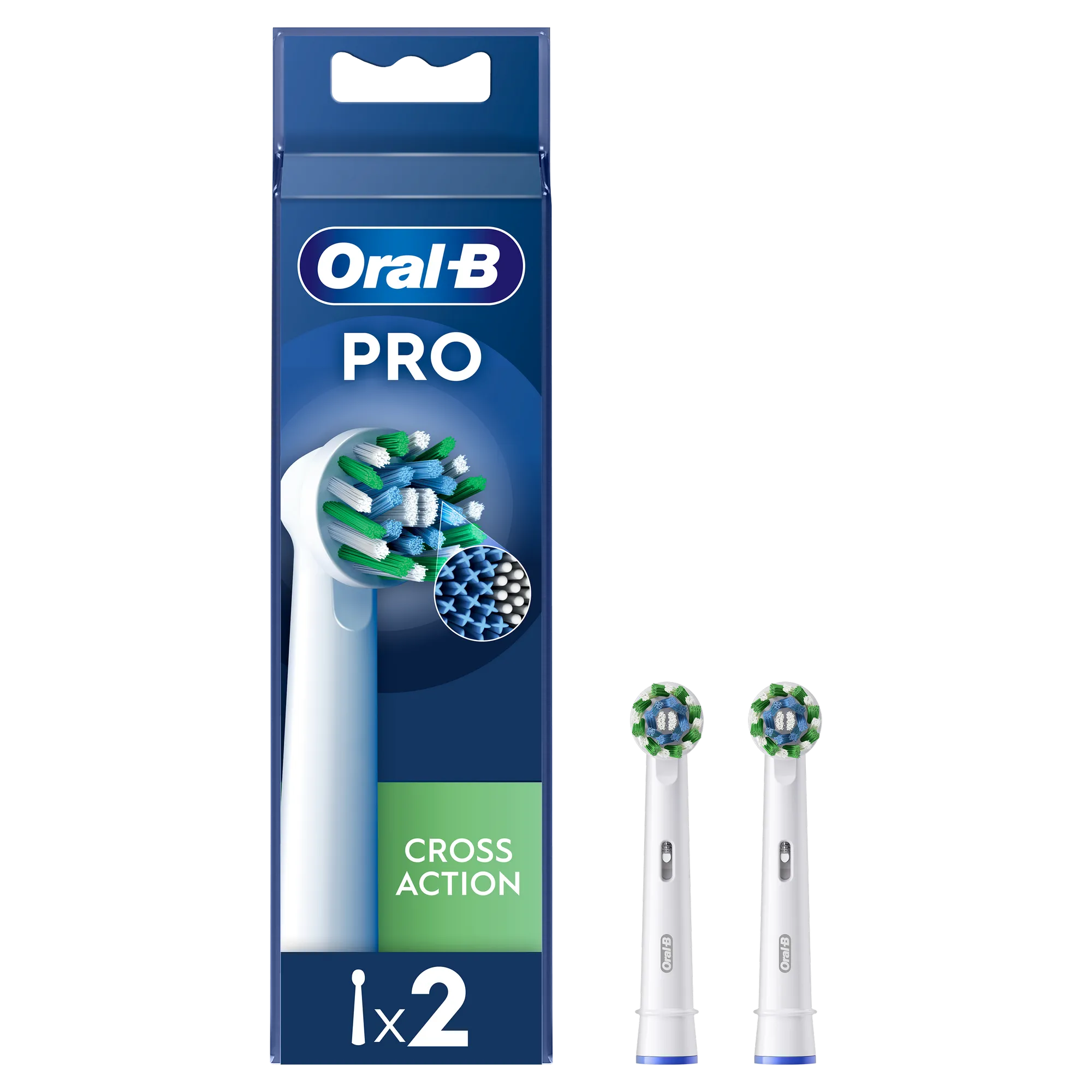 ORAL B CROSS ACTION REFILL HEADS 2 PACK