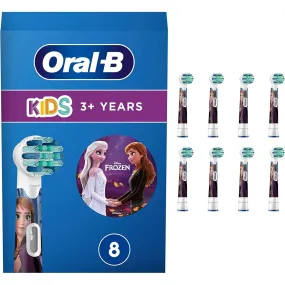 Oral-B Kids Frozen Electric Toothbrush Heads, Extra Soft, Ages 3 , 8-Pack