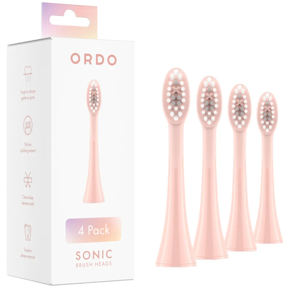 Ordo Sonic Brush Heads Rose Gold Pack of 4