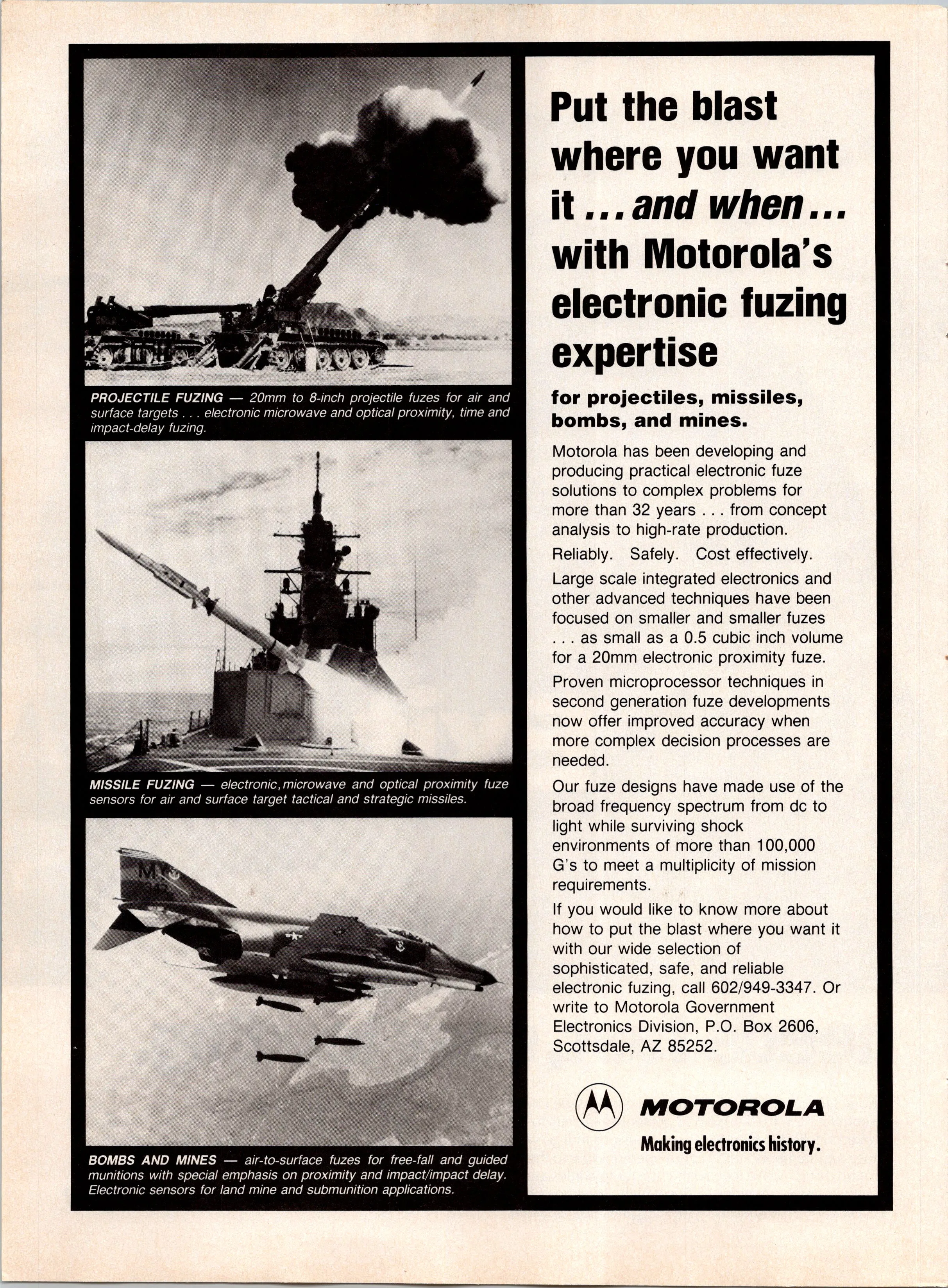 ORIGINAL VINTAGE PRINT ADS - WEAPON SYSTEMS