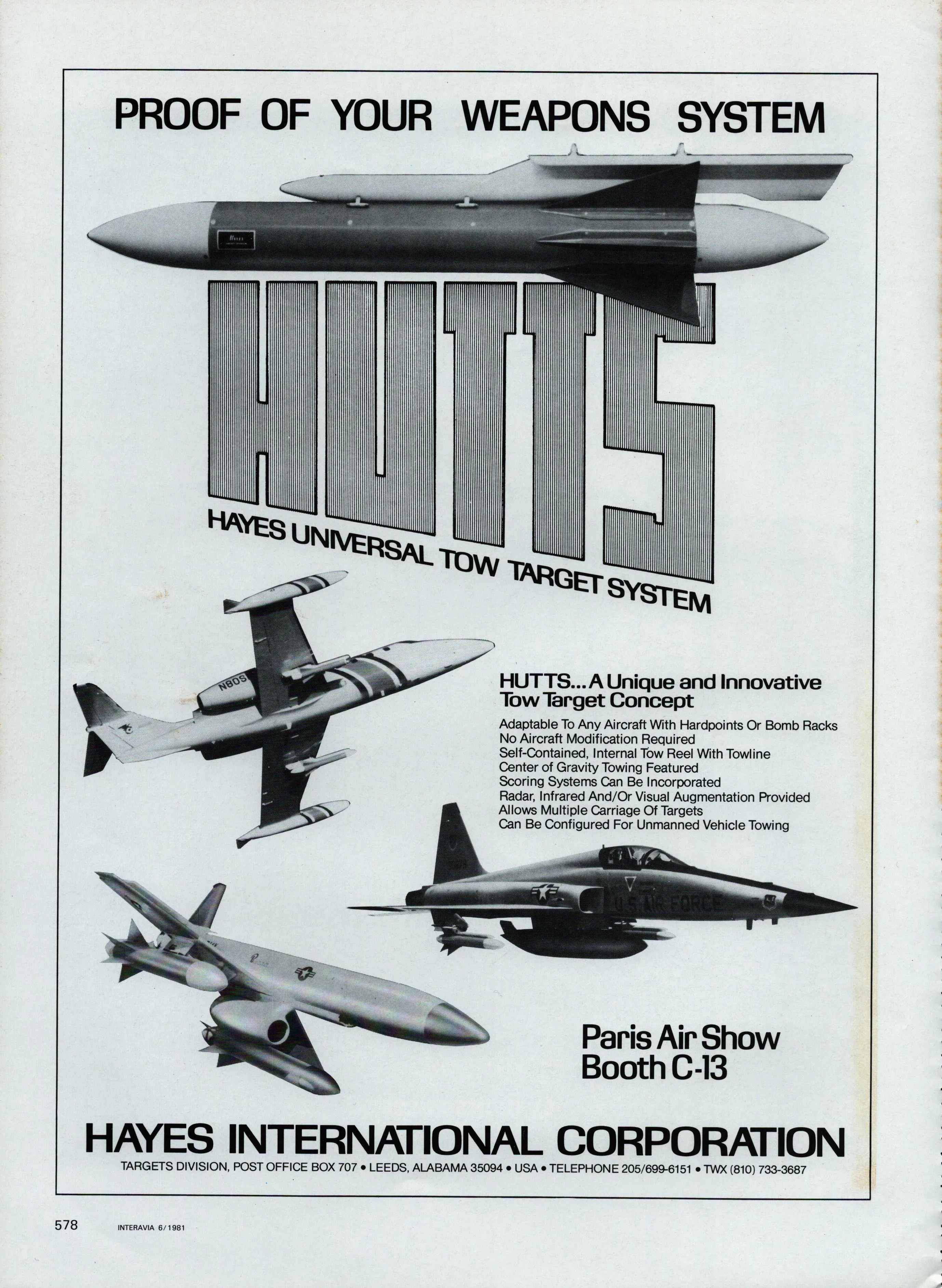 ORIGINAL VINTAGE PRINT ADS - WEAPON SYSTEMS