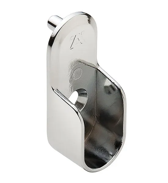 Oval Closet Rod Flanges - Chrome