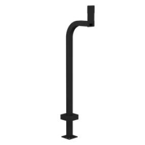 PEDESTAL 22PE1-2NIP-01-CRS 48" Steel Gooseneck Pedestal - 2NIP Force and Safety