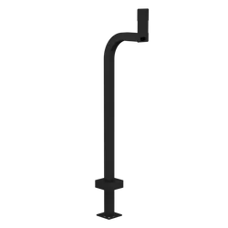 PEDESTAL 22PE1-2NIP-01-CRS 48" Steel Gooseneck Pedestal - 2NIP Force and Safety