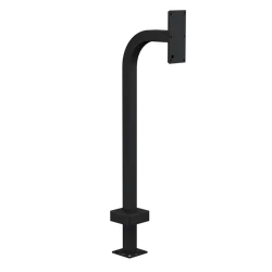 PEDESTAL 22PE1-2NIP-02-CRS 42" Steel Gooseneck Pedestal - 2NIP Verso Dual Module