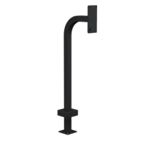 PEDESTAL 22PE1-2NIP-02-CRS 42" Steel Gooseneck Pedestal - 2NIP Verso Dual Module