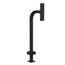 PEDESTAL 22PE1-2NIP-03-CRS 42" Steel Gooseneck Pedestal - 2NIP Verso Verso Triple Module