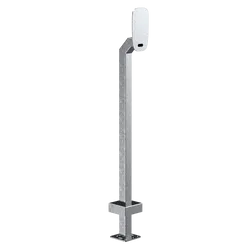 PEDESTAL 22PE1-BUT-02-304 44" Stainless Pedestal - ButterflyMX 8" Surface Video Intercom
