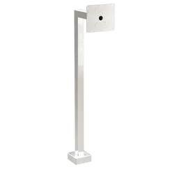 PEDESTAL 22PE1-DOOR-01-304 45" Stainless Gooseneck Pedestal - DoorBird D1101KH