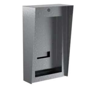 PEDESTAL PRO 1220HOU-BUT-01-304 12x20 Stainless Housing - ButterflyMX 8" Recessed Video Intercom