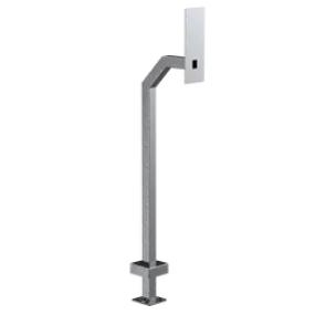 PEDESTAL PRO 22PE1-SWIF-01-304 48" Stainless Gooseneck Pedestal - Swiftlane Swiftreader X