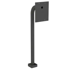 PEDESTAL PRO 22PE1-XLG-001-CRS 48" Steel Gooseneck Pedestal - LittleBird/GateHawk