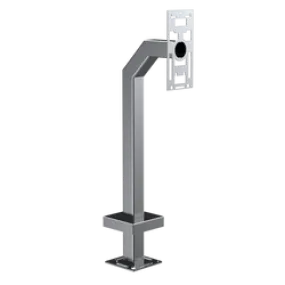 PEDESTAL PRO  33PE1-2NIP-01-304 42" Stainless Gooseneck Pedestal - 2NIP Style