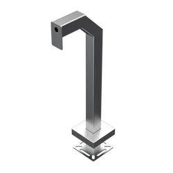PEDESTAL PRO 33PE1-2NIP-04-304 42" Stainless Gooseneck Pedestal - 2NIP Access Unit M