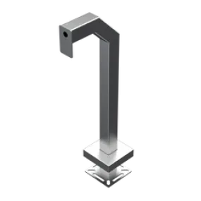 PEDESTAL PRO 33PE1-2NIP-04-304 42" Stainless Gooseneck Pedestal - 2NIP Access Unit M