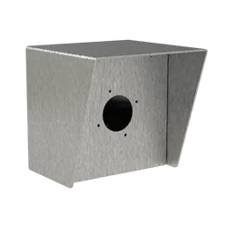 PEDESTAL PRO  66HOU-PAXT-05-304 6"x6" Stainless Steel Housing, Paxton Proximity metal reader, chrome