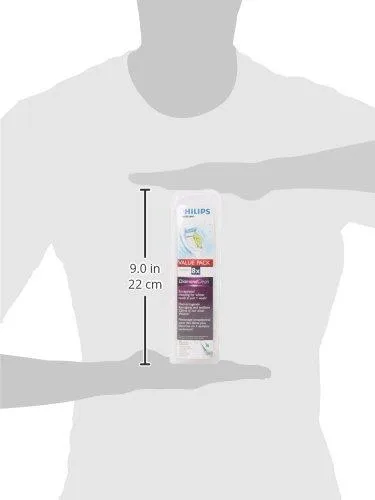 Philips DiamondClean White Replacement Heads - 8 Pack