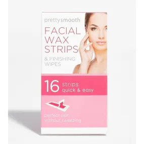 Pretty Smooth Facial Wax Strips 16 Pack