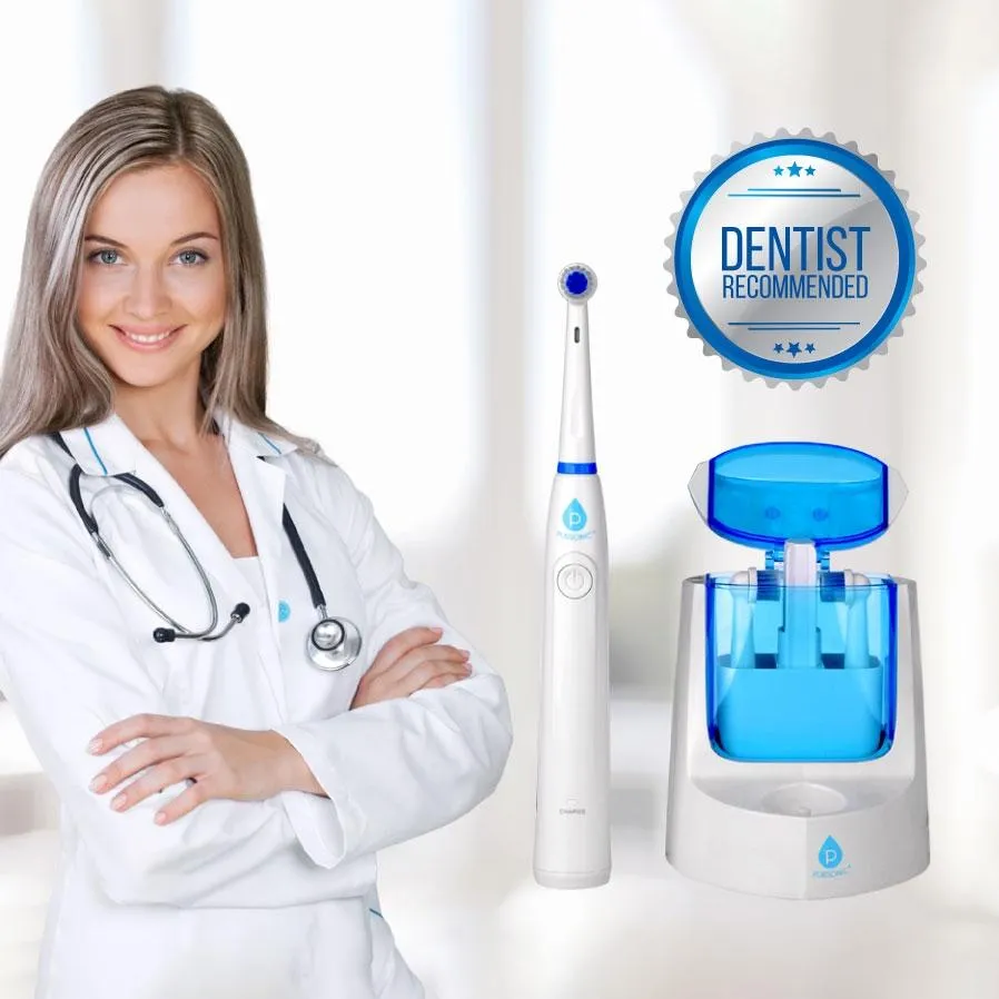 Pursonic RET200 Electric Toothbrush - 12 Brush Heads included