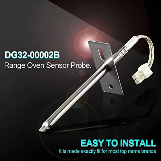 Range Oven Temperature Sensor Probe DG32-00002B - Exact for Samsung and LG Oven Parts # EBG61305805 DG32-00002A 6322B62214A PS4240743 PS11732697 (1 Year Warranty)