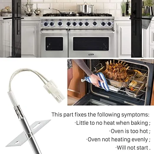Range Oven Temperature Sensor Probe DG32-00002B - Exact for Samsung and LG Oven Parts # EBG61305805 DG32-00002A 6322B62214A PS4240743 PS11732697 (1 Year Warranty)