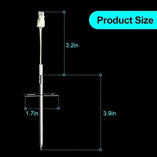 Range Oven Temperature Sensor Probe DG32-00002B - Exact for Samsung and LG Oven Parts # EBG61305805 DG32-00002A 6322B62214A PS4240743 PS11732697 (1 Year Warranty)