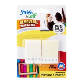 Removable Hook & Loop Strips (4 Sets)