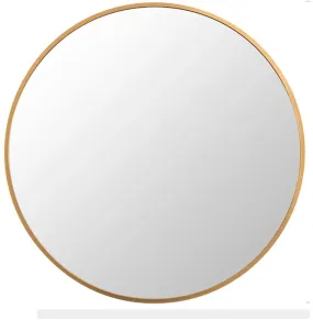 Round Gold Mirror