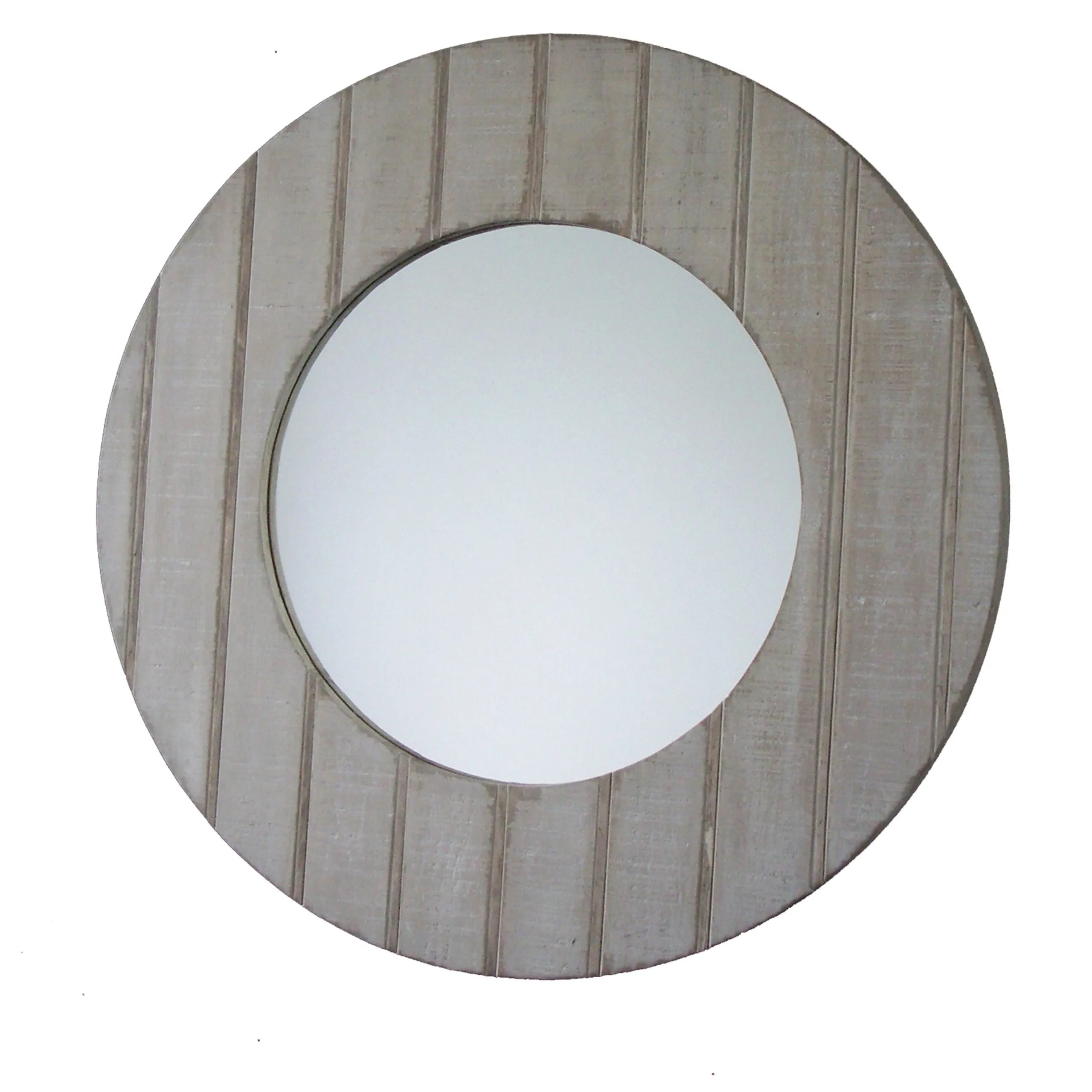 Royal Round Wooden Wall Mirror