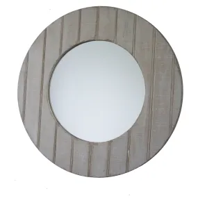 Royal Round Wooden Wall Mirror