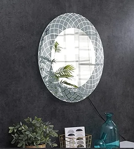 R.S Internationals Smart Touch Sensor Mirror with Bright LED Light in Inch (Lights with Sensor Round, 24X24)