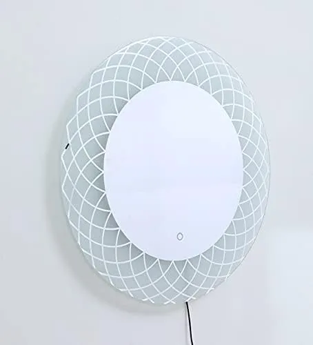 R.S Internationals Smart Touch Sensor Mirror with Bright LED Light in Inch (Make-Up Mirror White, 24X24)
